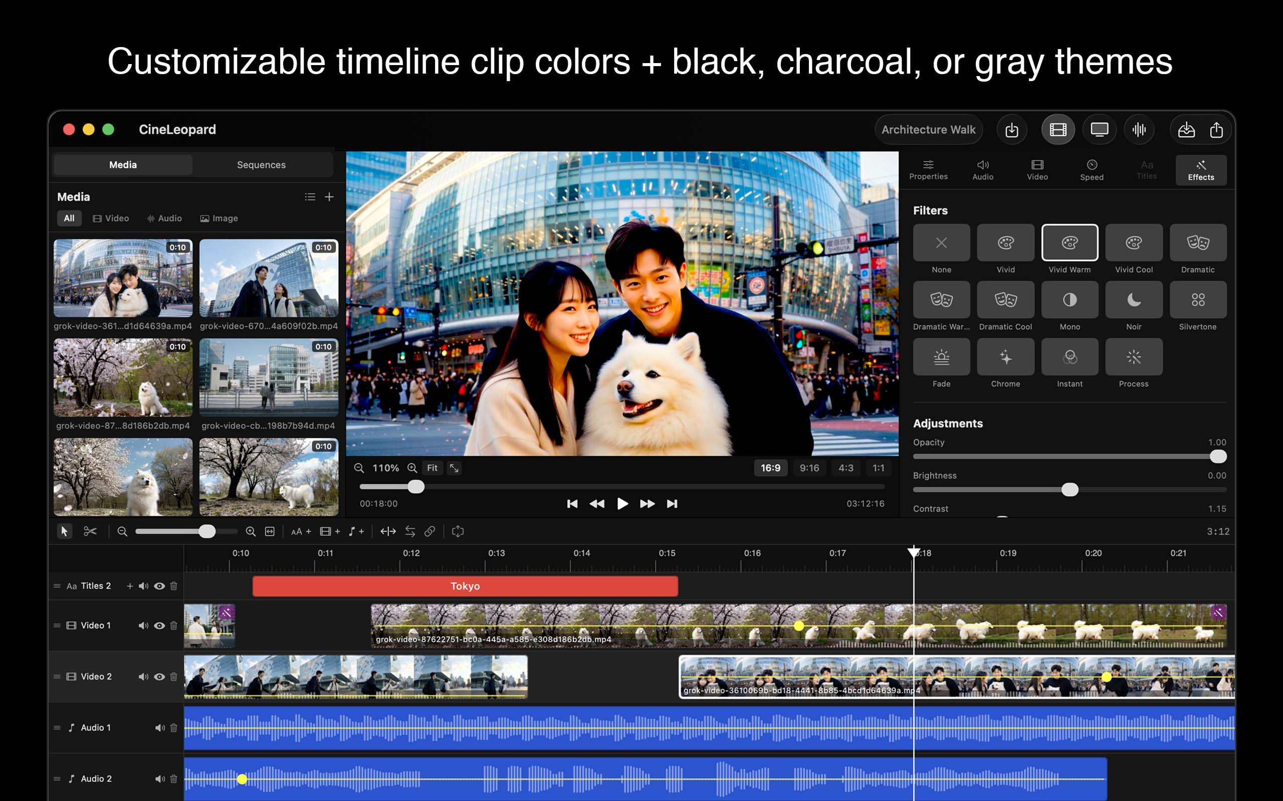 Customizable interface themes